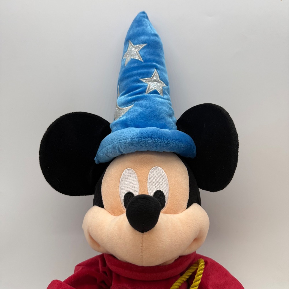 Disney Sorcerer Mickey Mouse Fantasia Plush Wizard Hat Toy - Picture 2 of 7